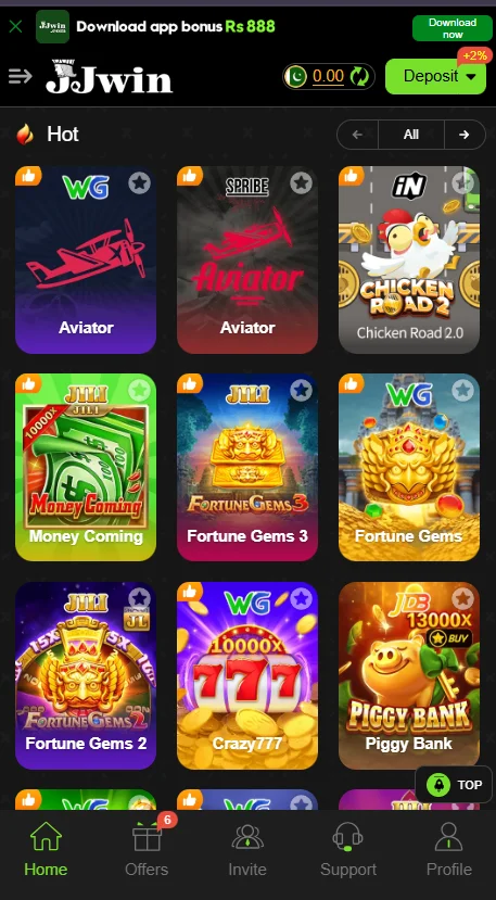 JJWin Game Download Mode