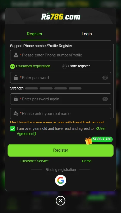 RS786 Game Download Apk